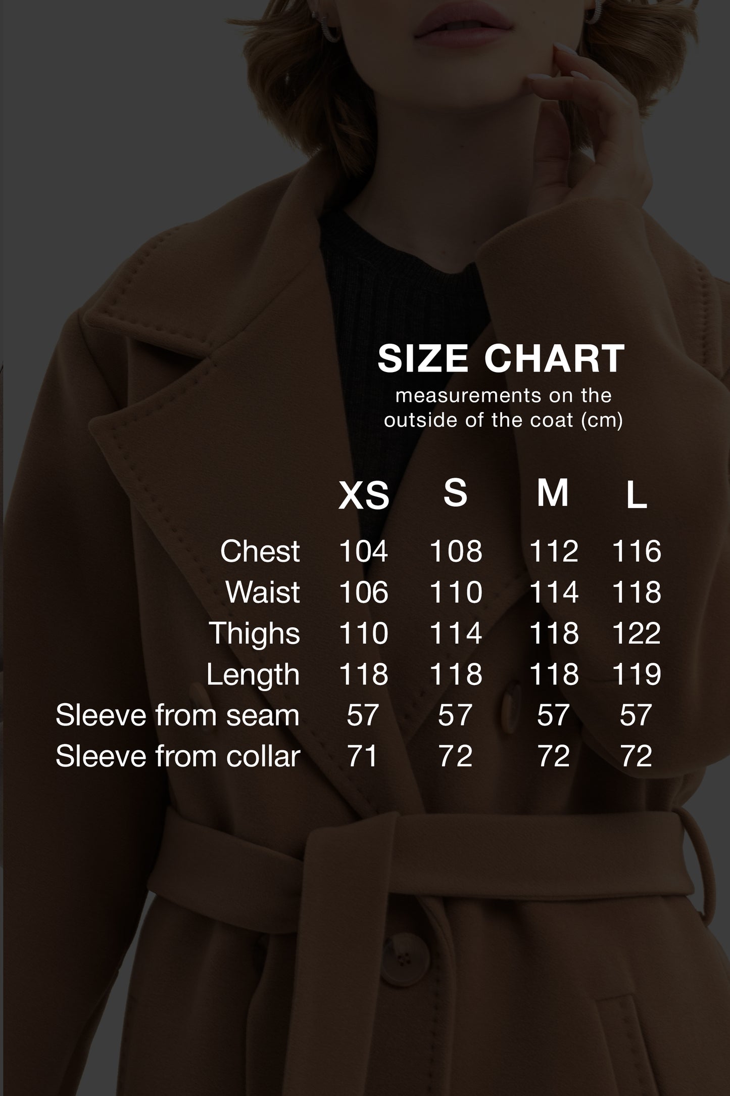 Long oversized coat