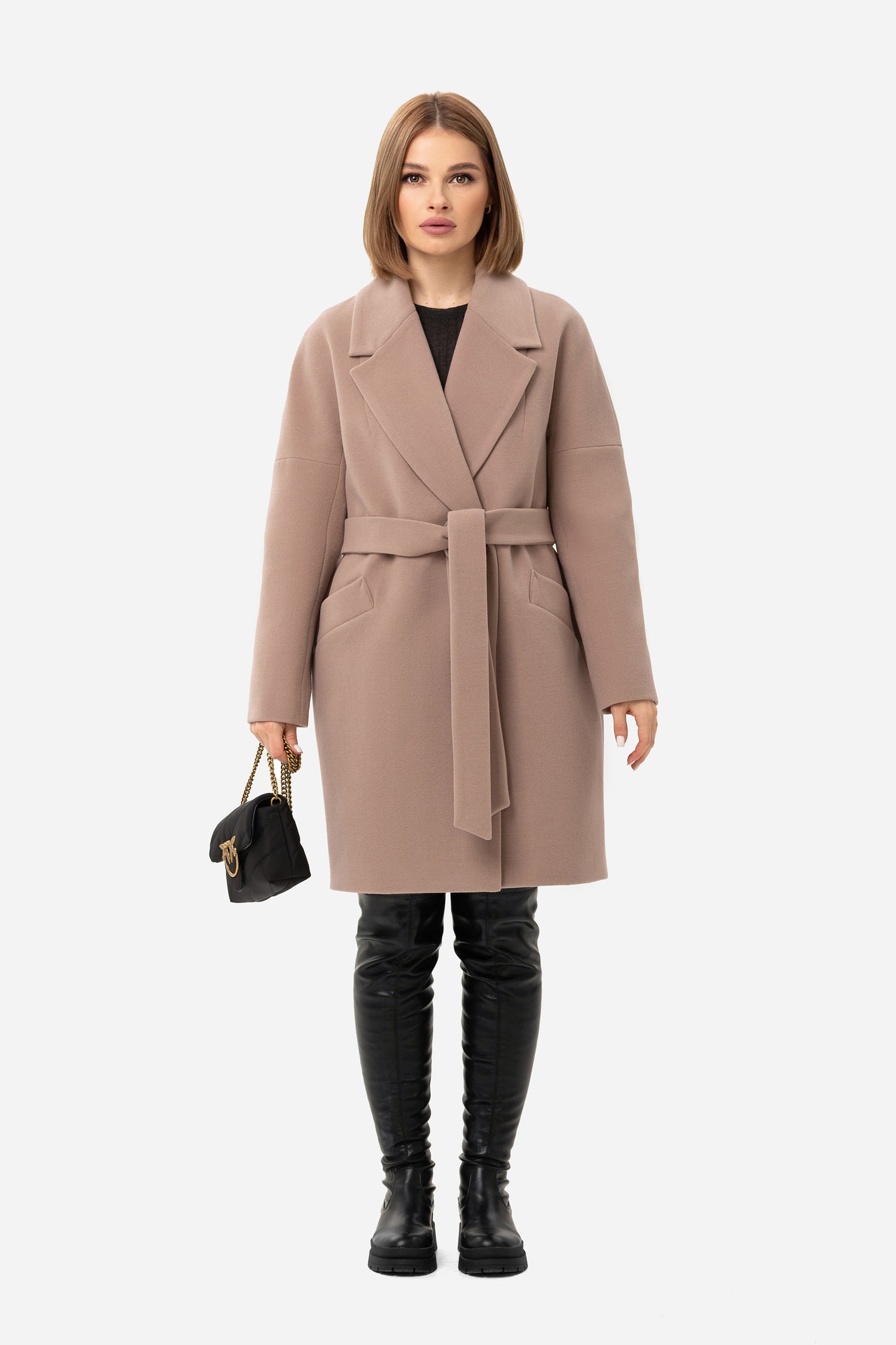 Women's short oversized coat