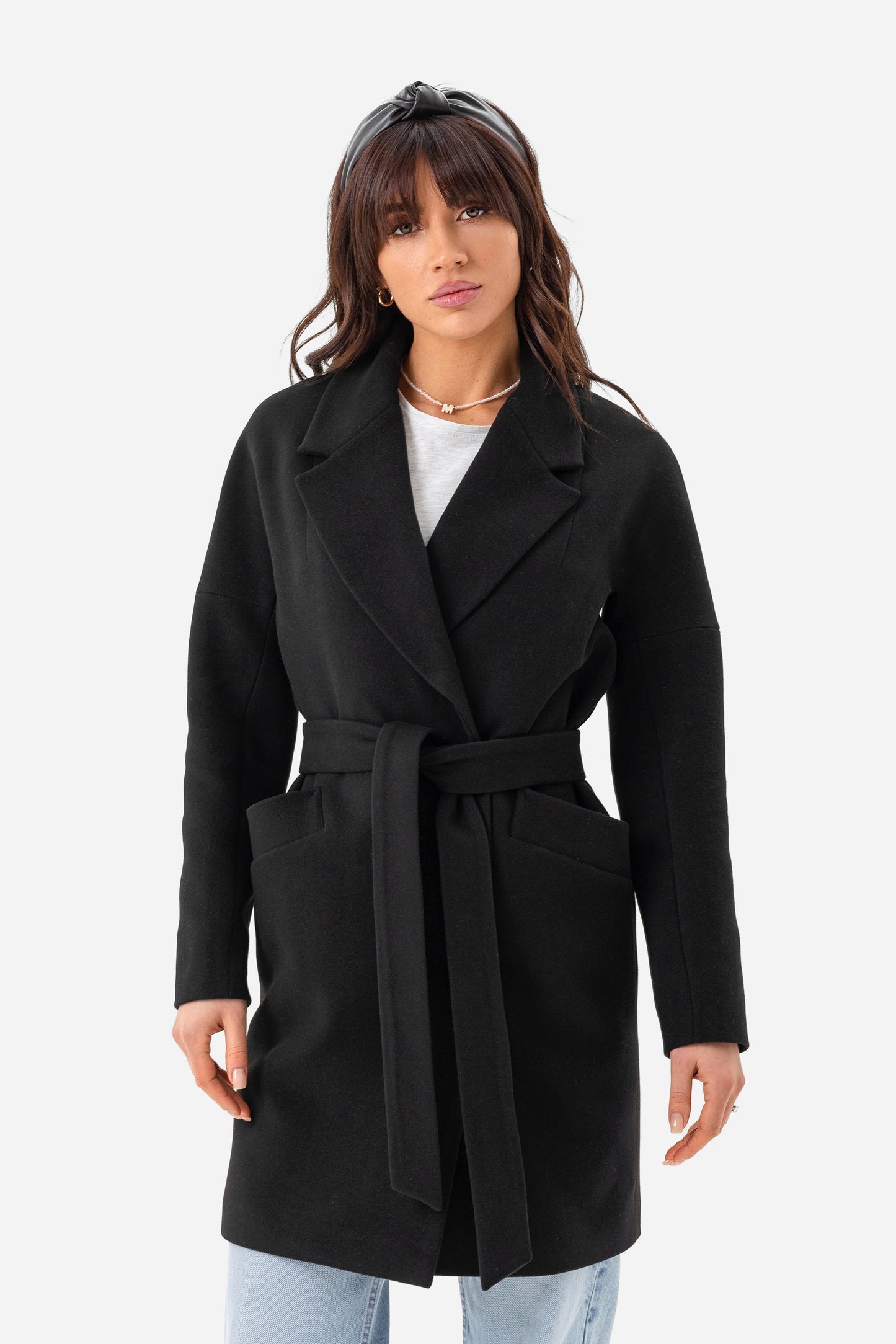 Women's short oversized coat