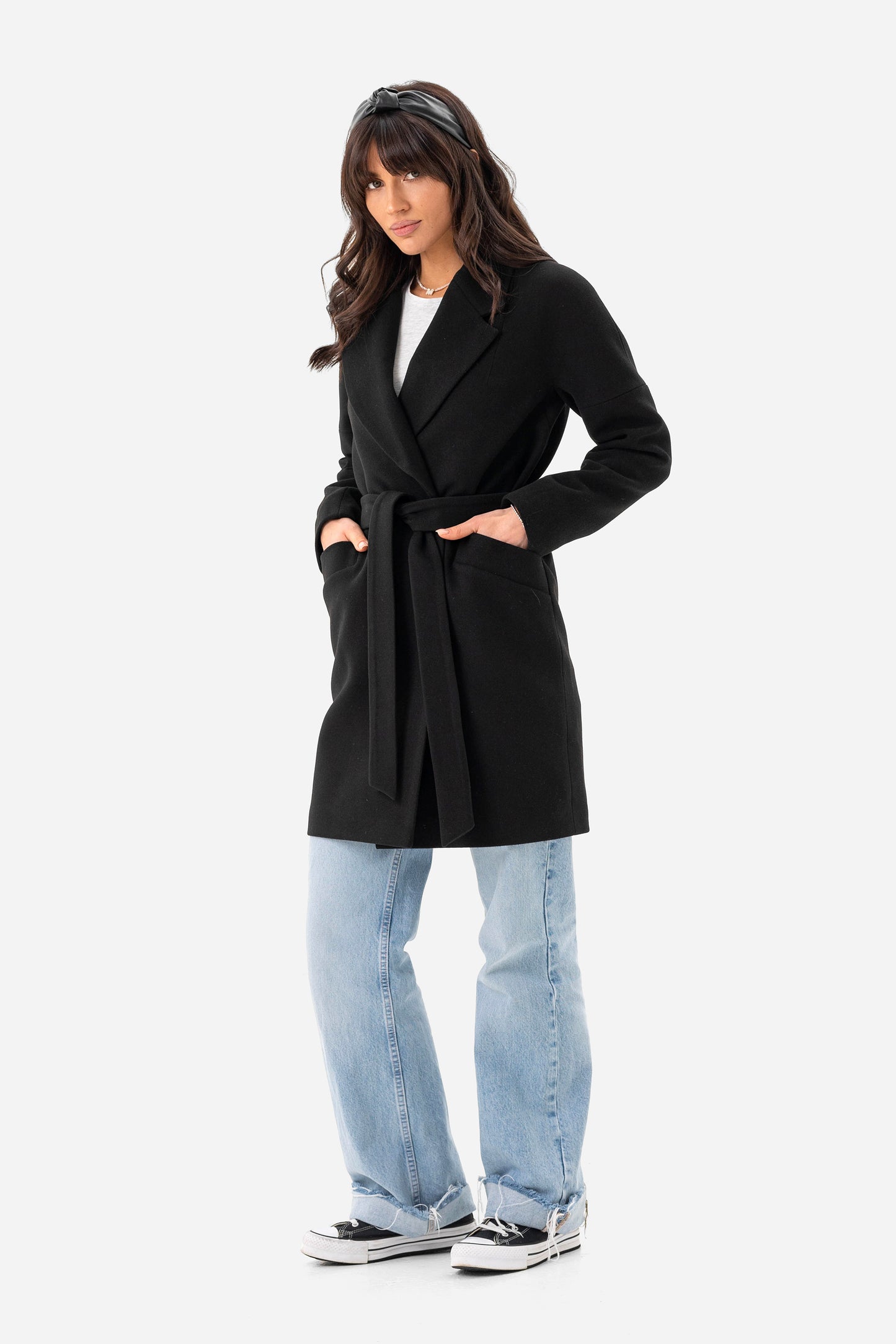 Women's short oversized coat