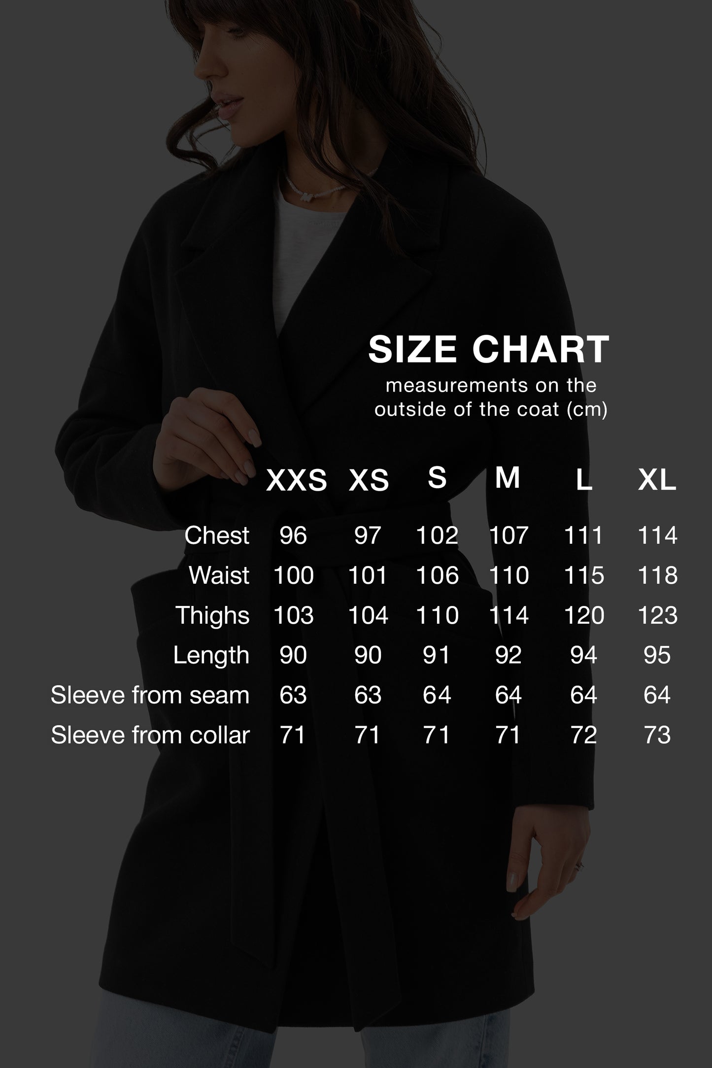 Women's short oversized coat