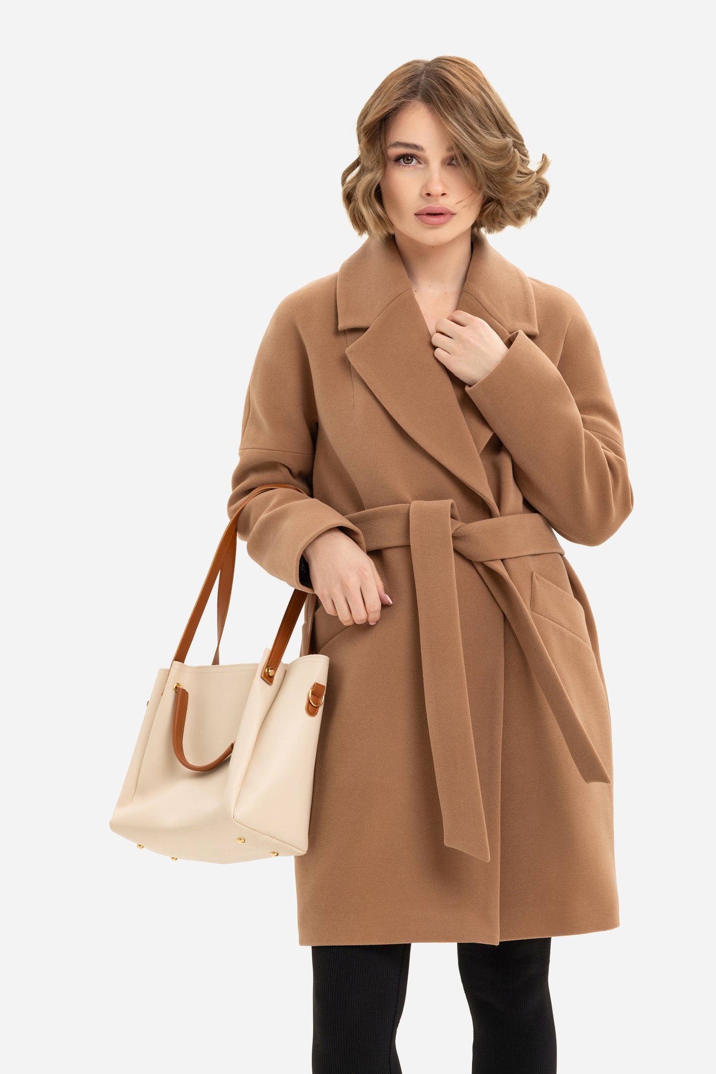 Women's short oversized coat