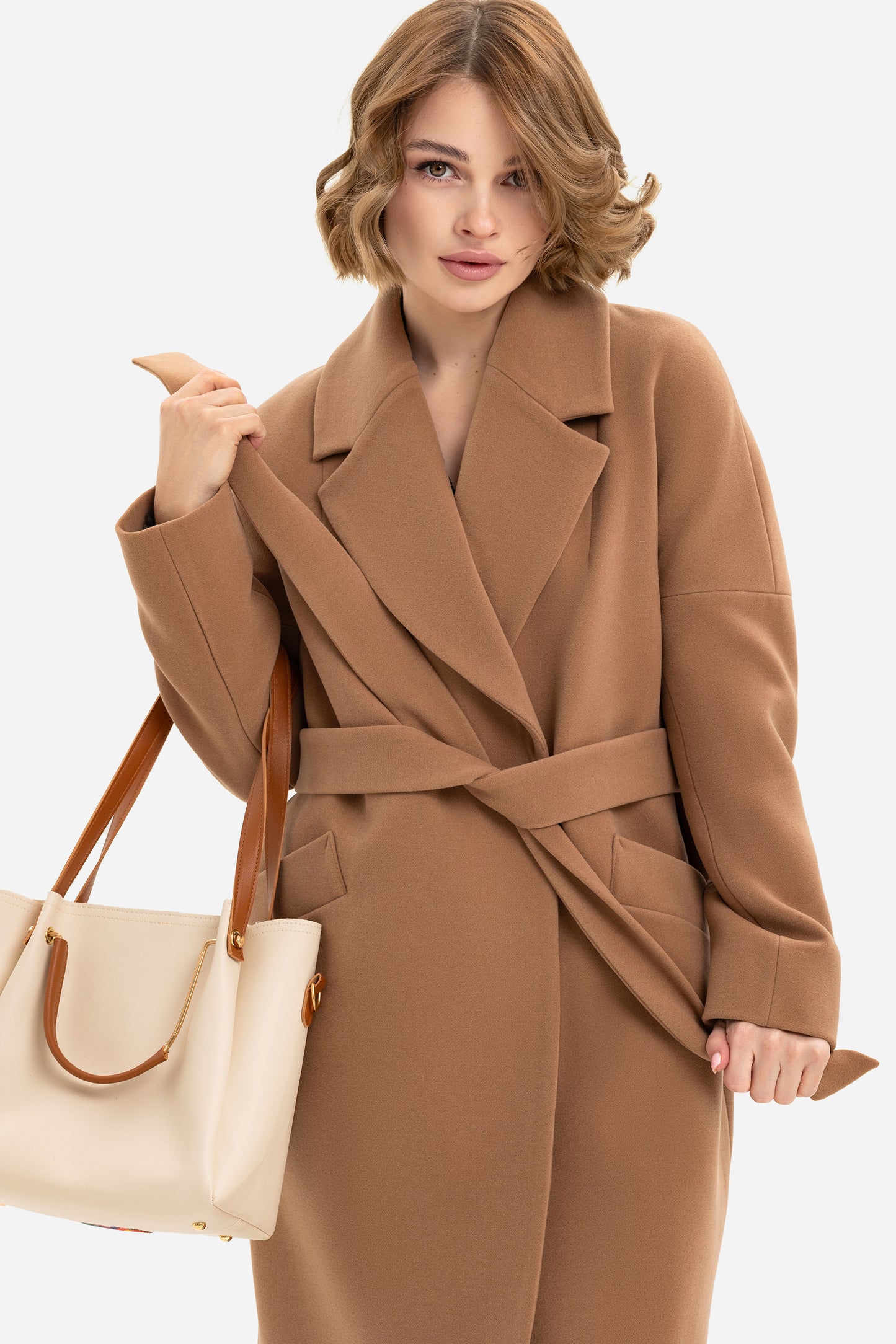 Women's short oversized coat