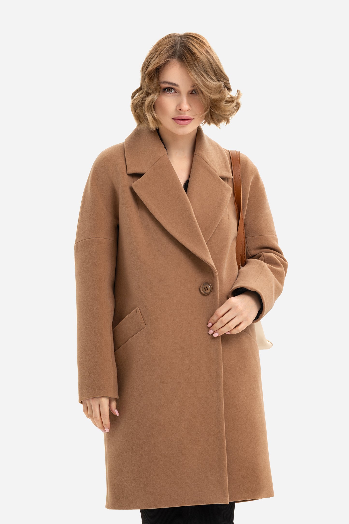 Women's short oversized coat