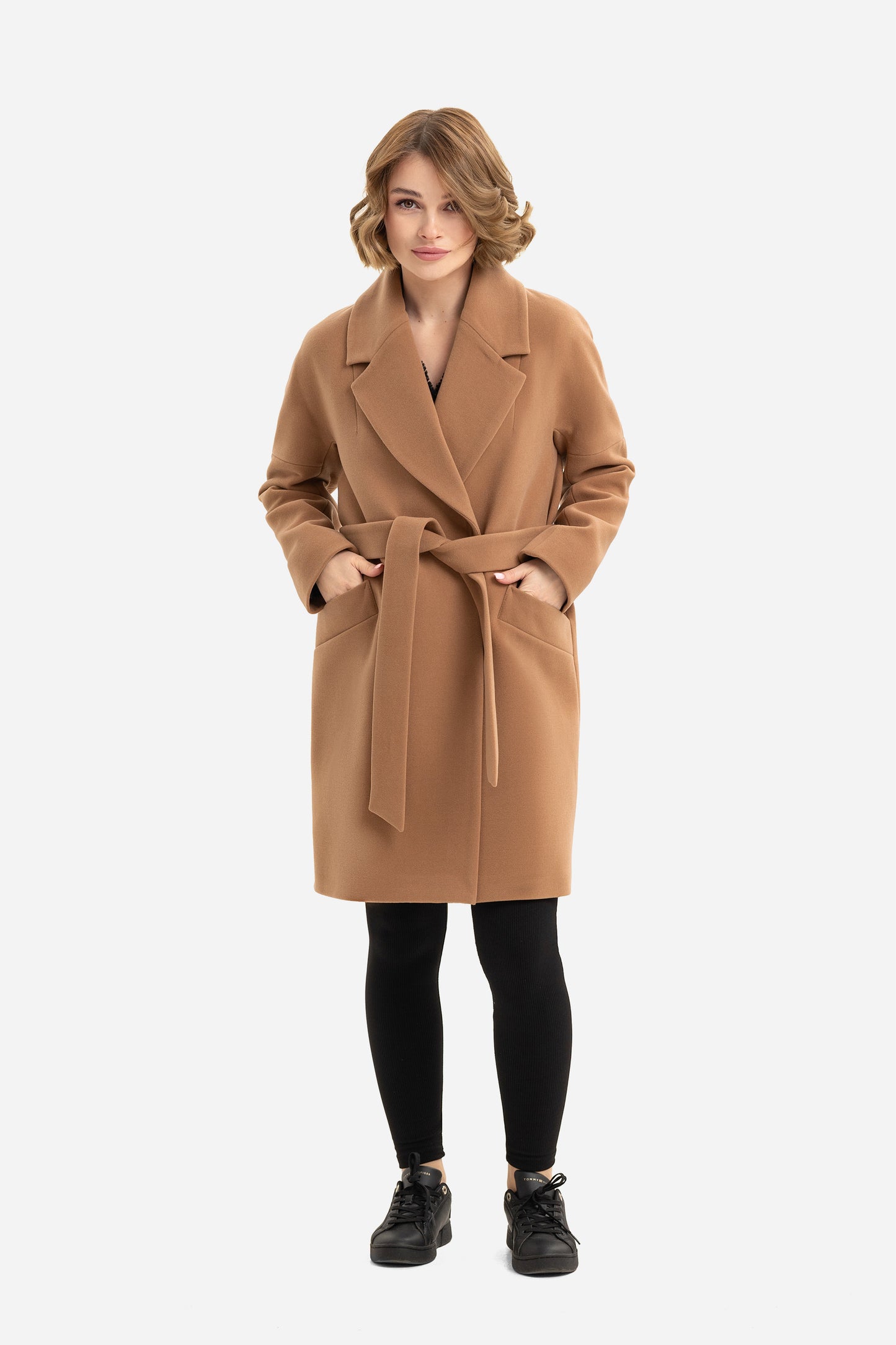 Women's short oversized coat