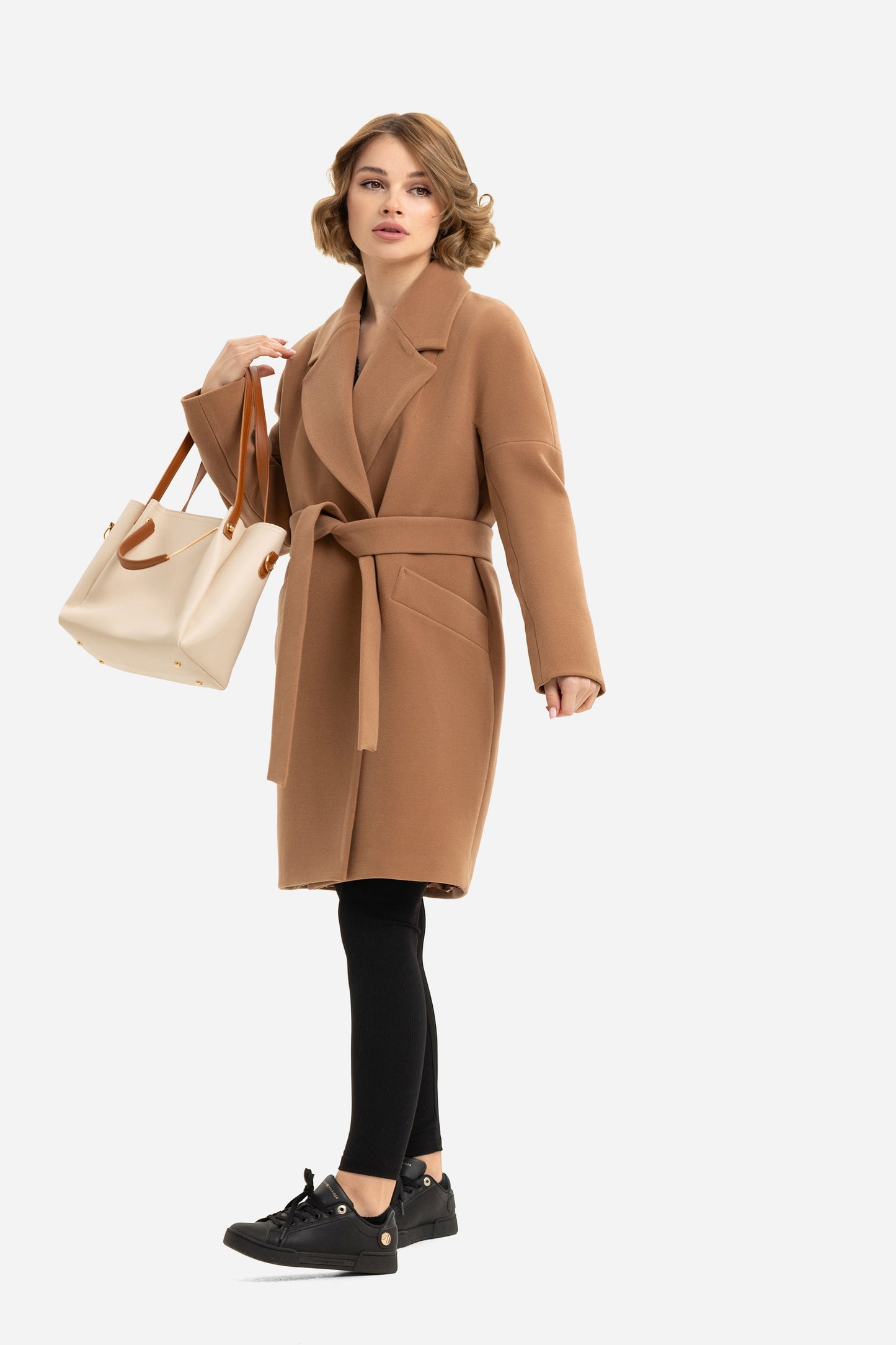 Women's short oversized coat