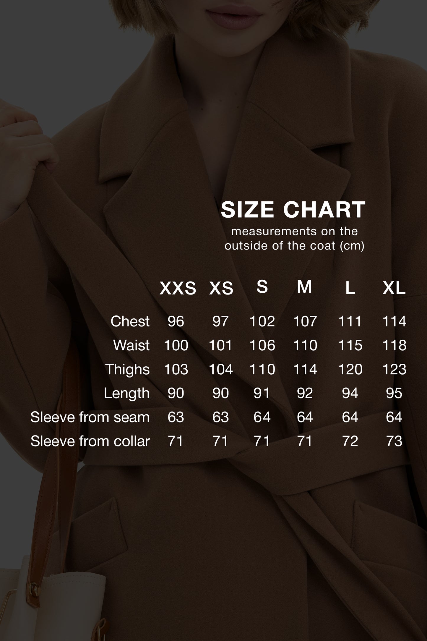 Women's short oversized coat