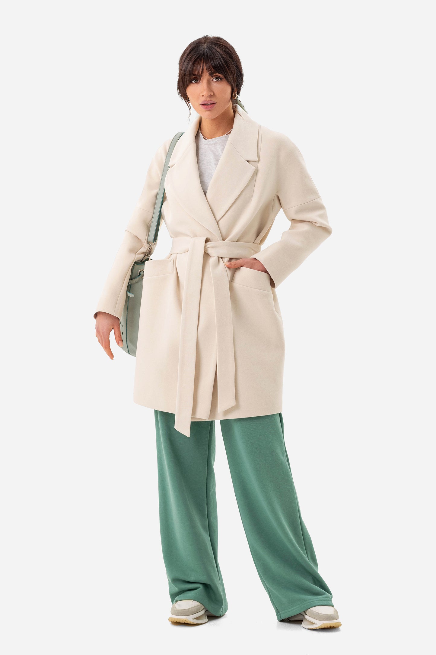 Women's short oversized coat