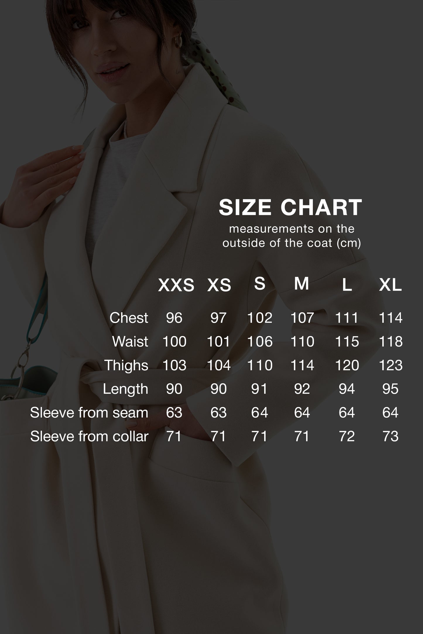 Women's short oversized coat