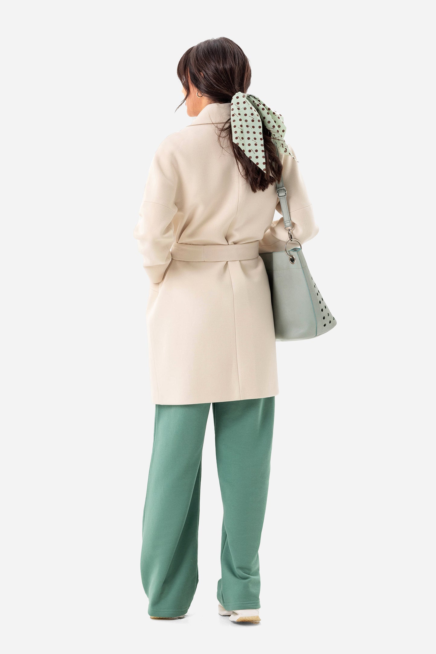 Women's short oversized coat