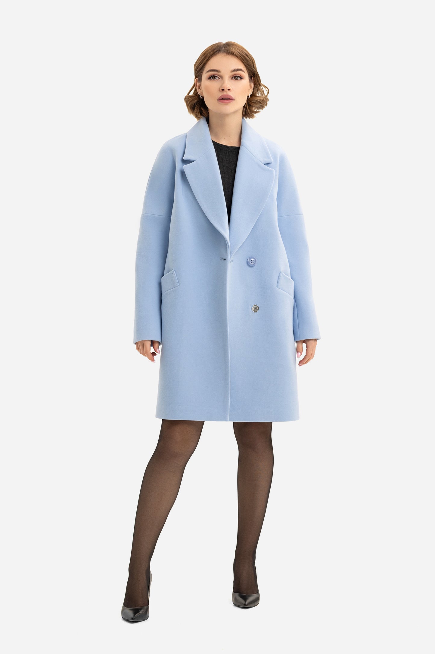 Women's short oversized coat