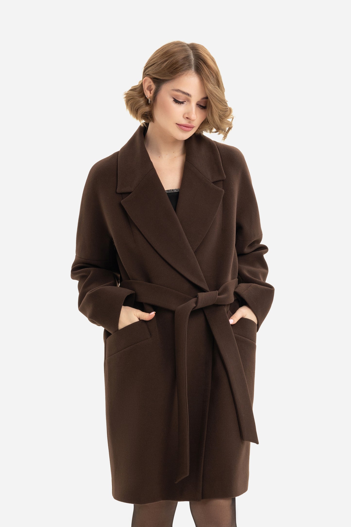 Women's short oversized coat