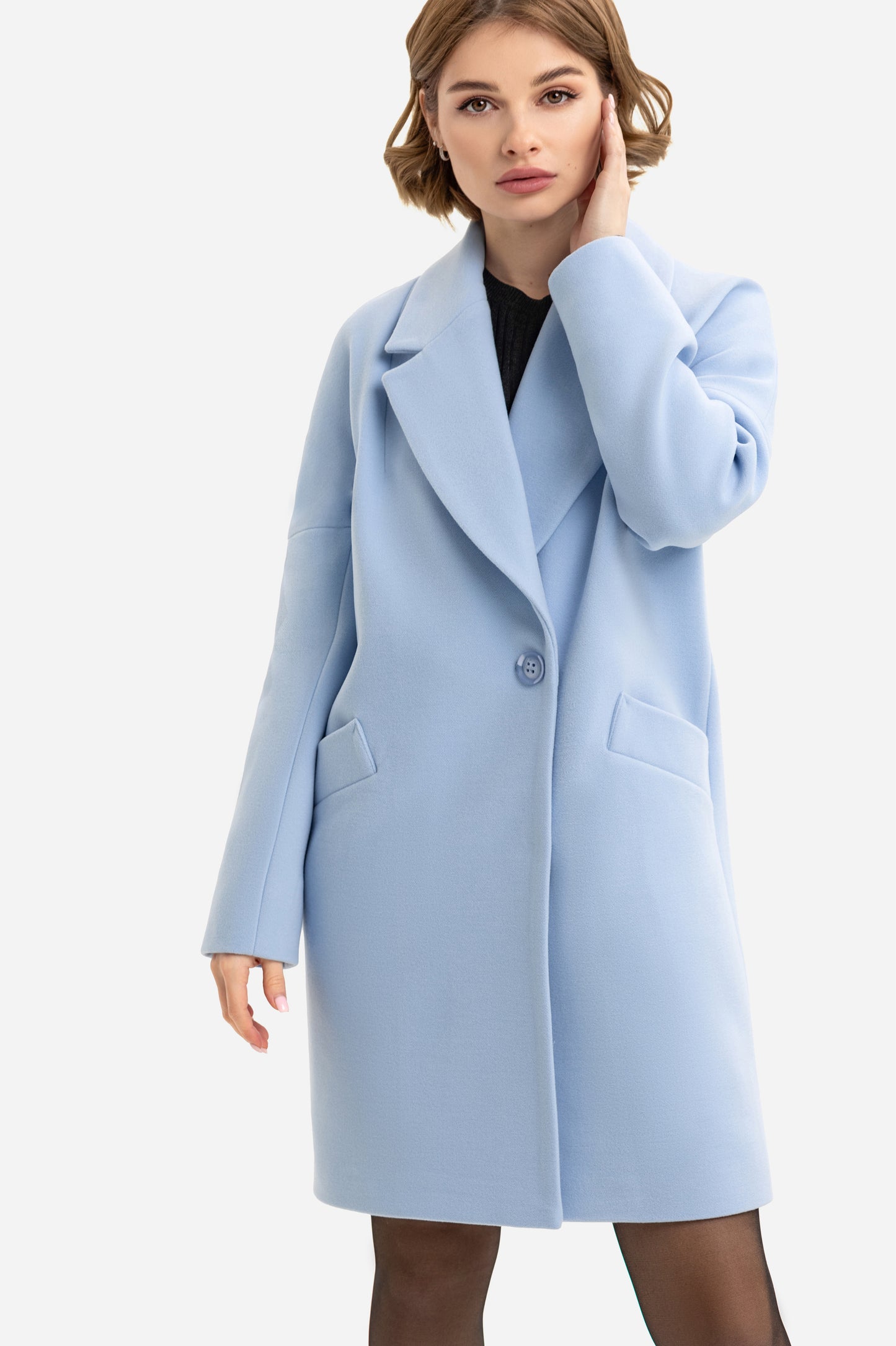 Women's short oversized coat