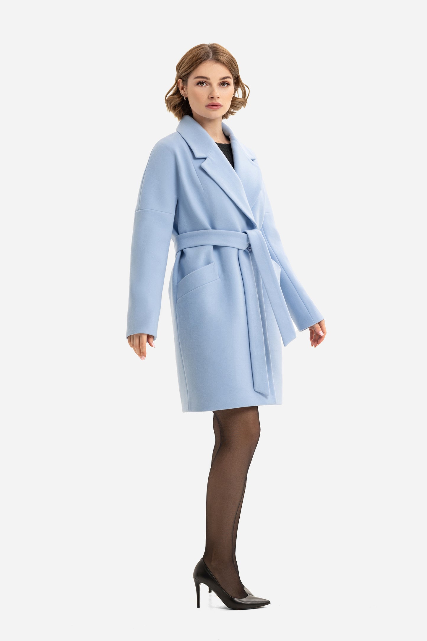 Women's short oversized coat