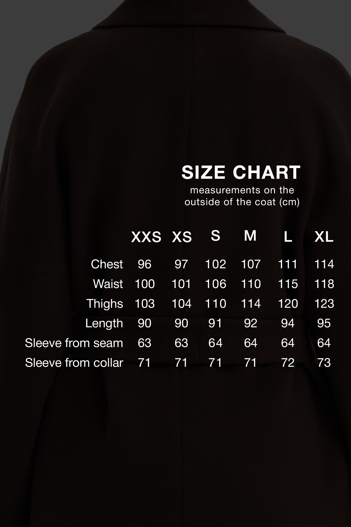 Women's short oversized coat