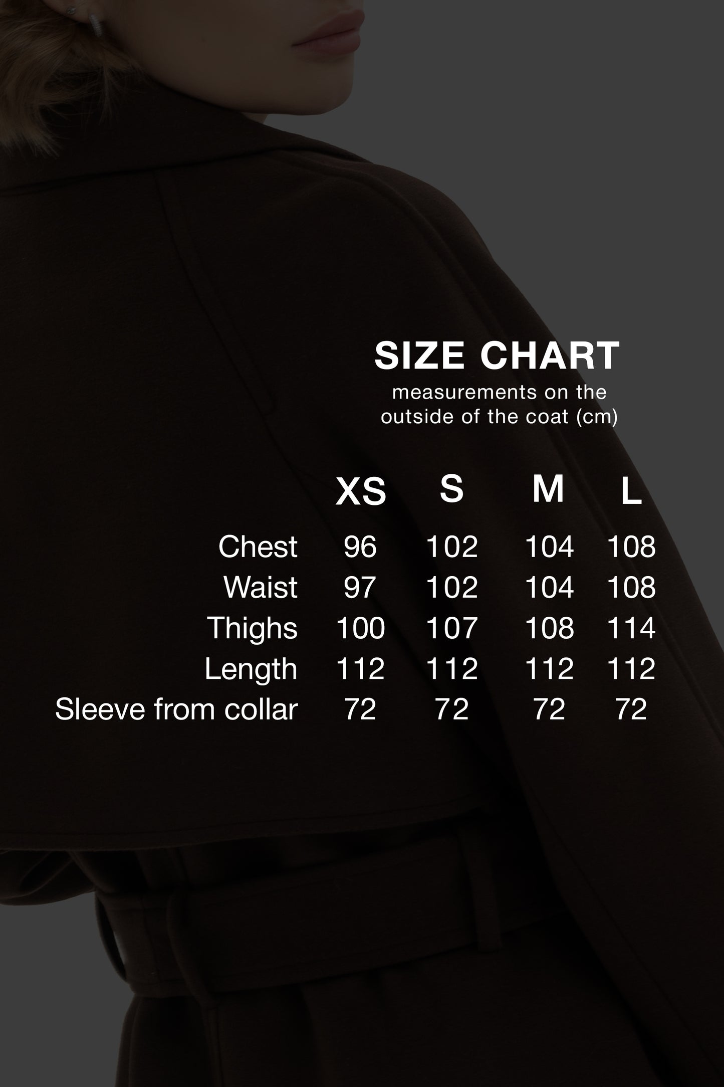 Double-breasted solid coat