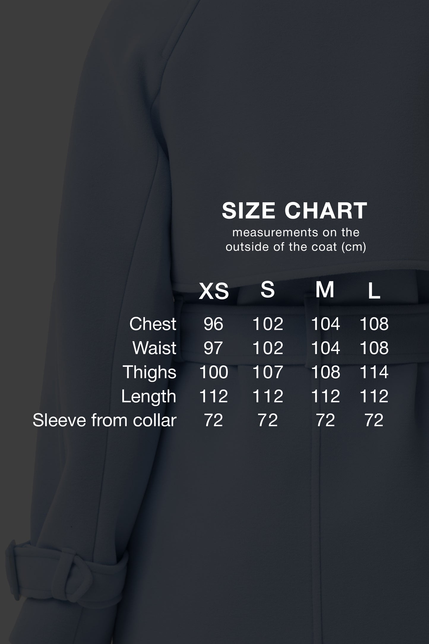 Double-breasted solid coat