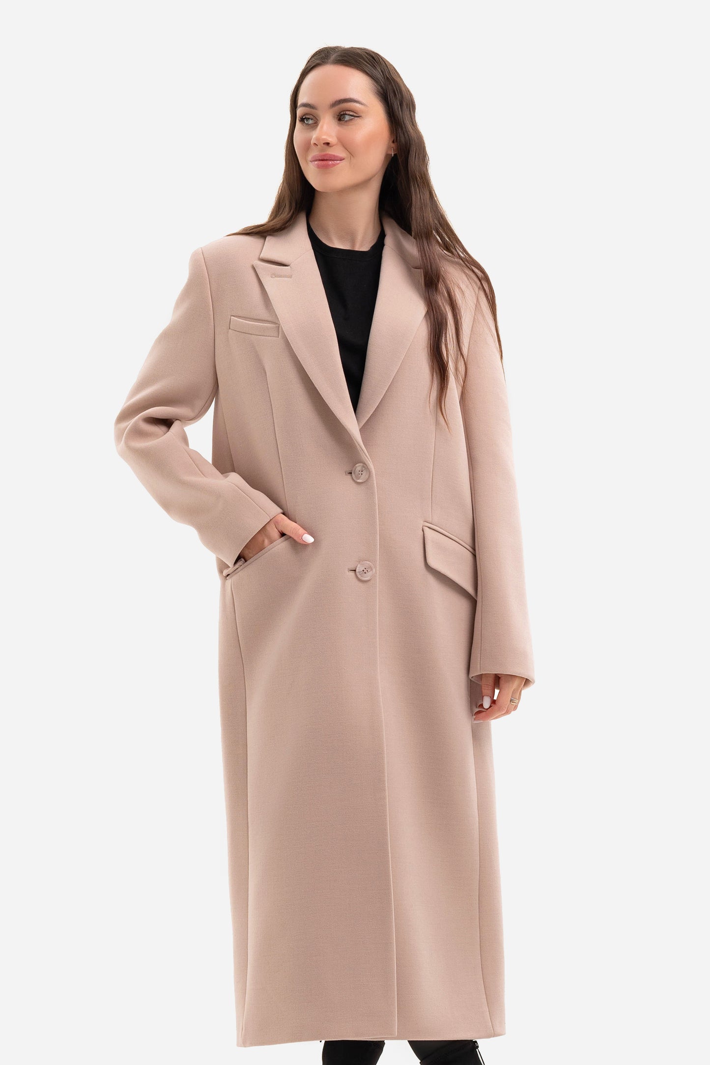 Women's maxi-length coat