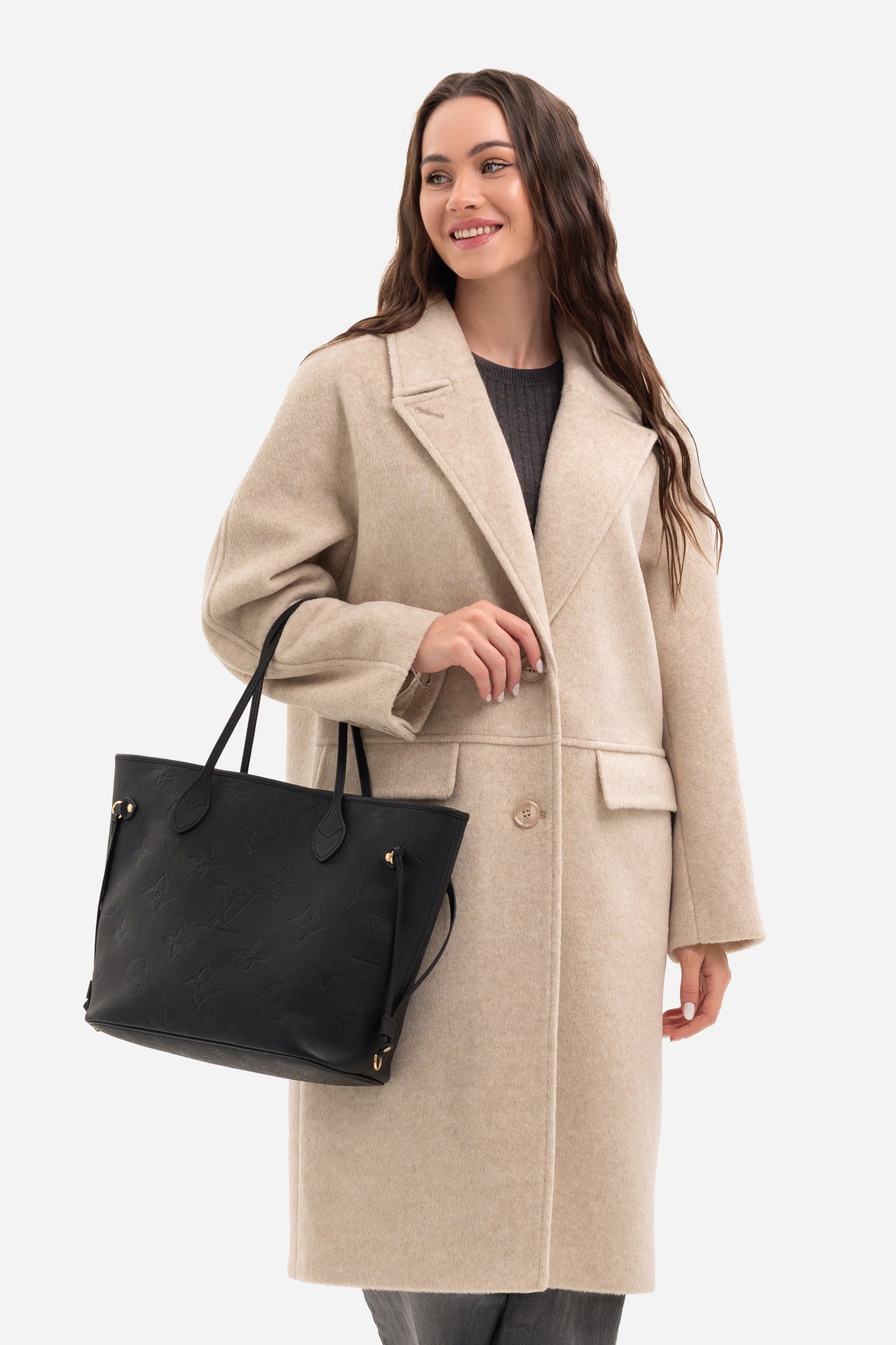 Women's warm textured coat