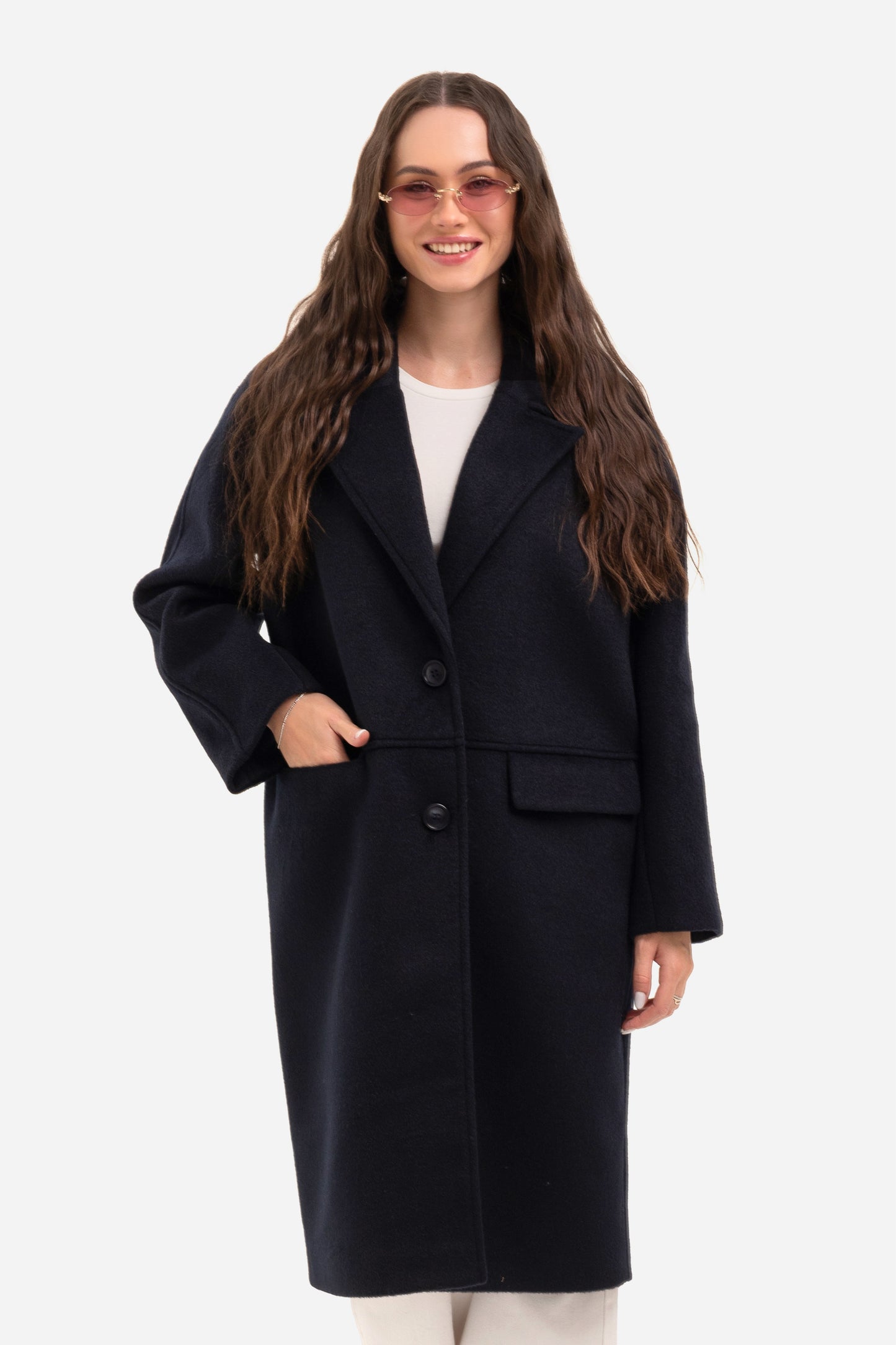 Women's warm textured coat
