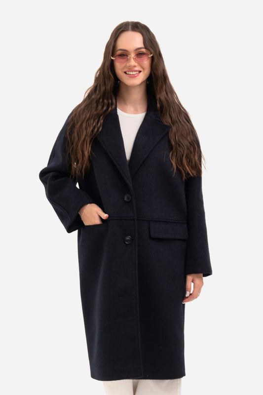 Women's warm textured coat