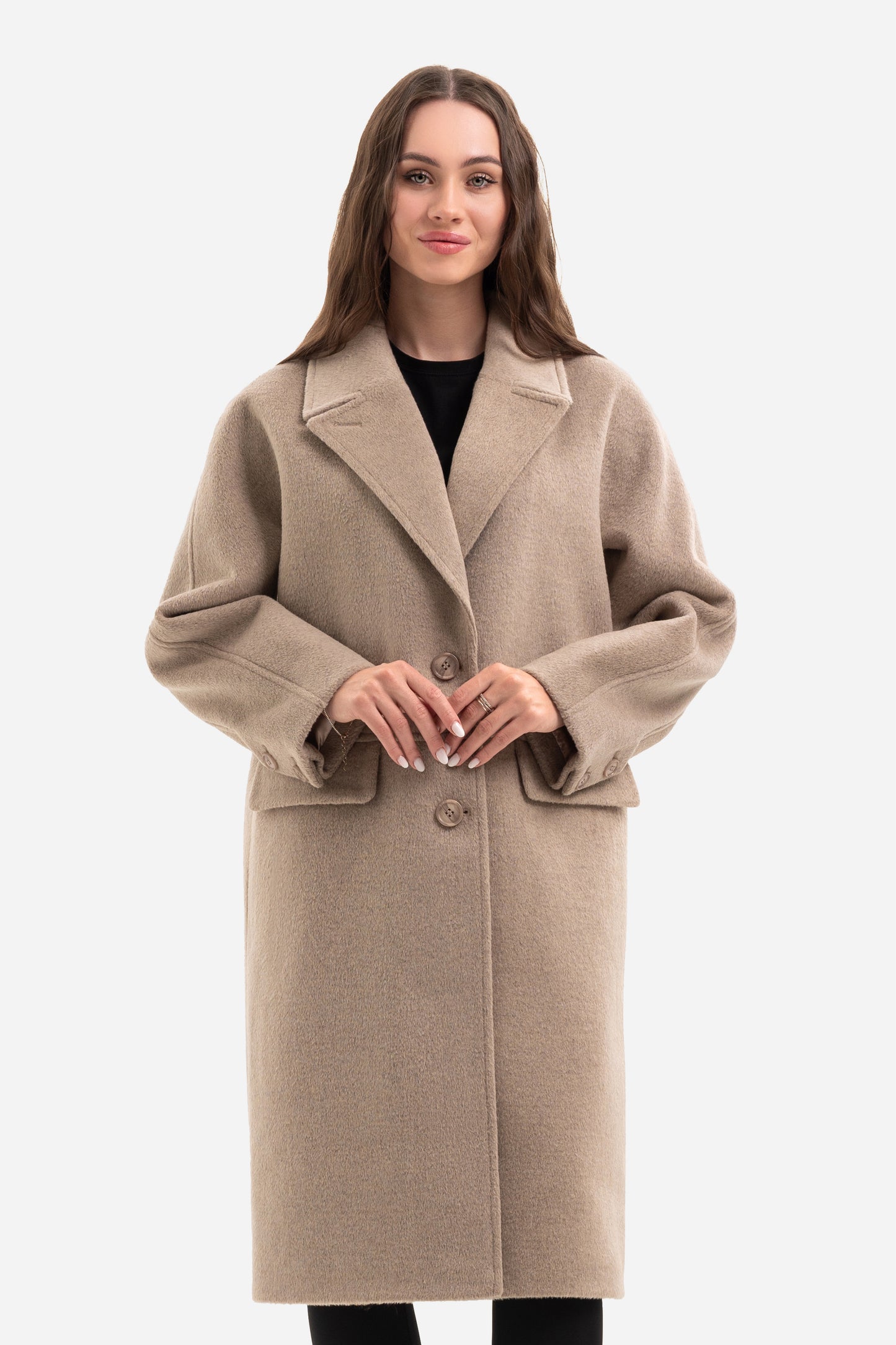 Women's warm textured coat