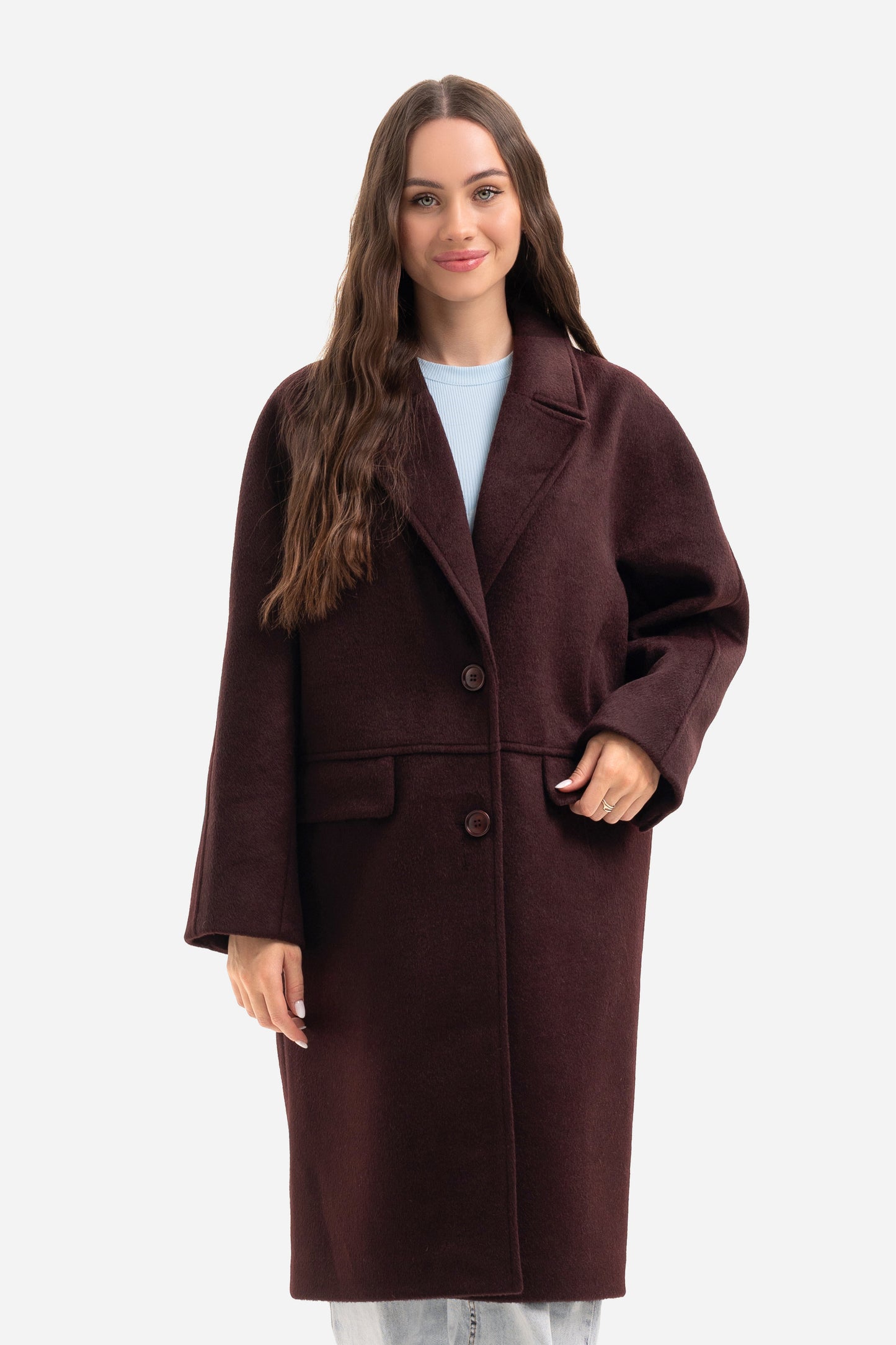 Women's warm textured coat