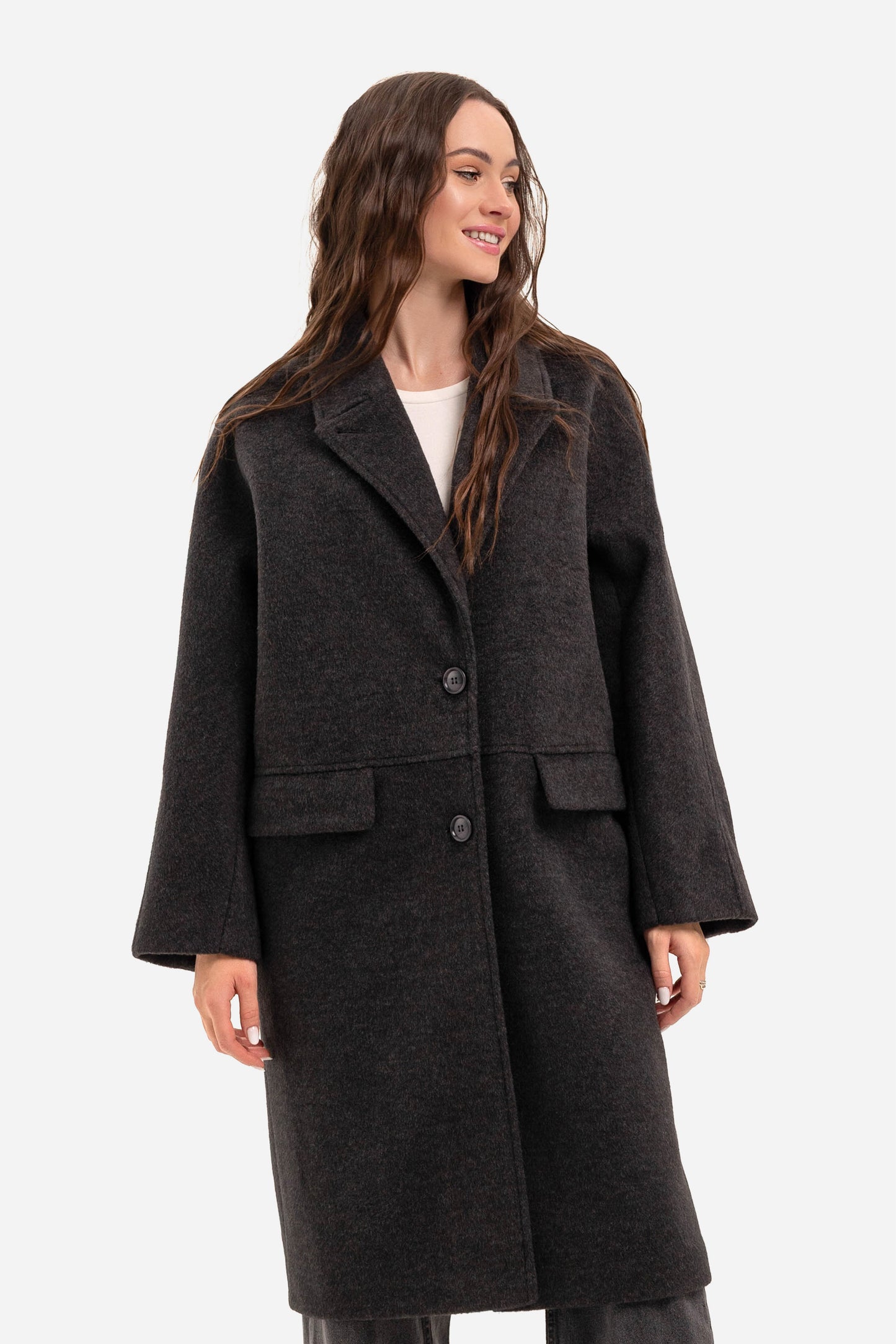 Women's warm textured coat