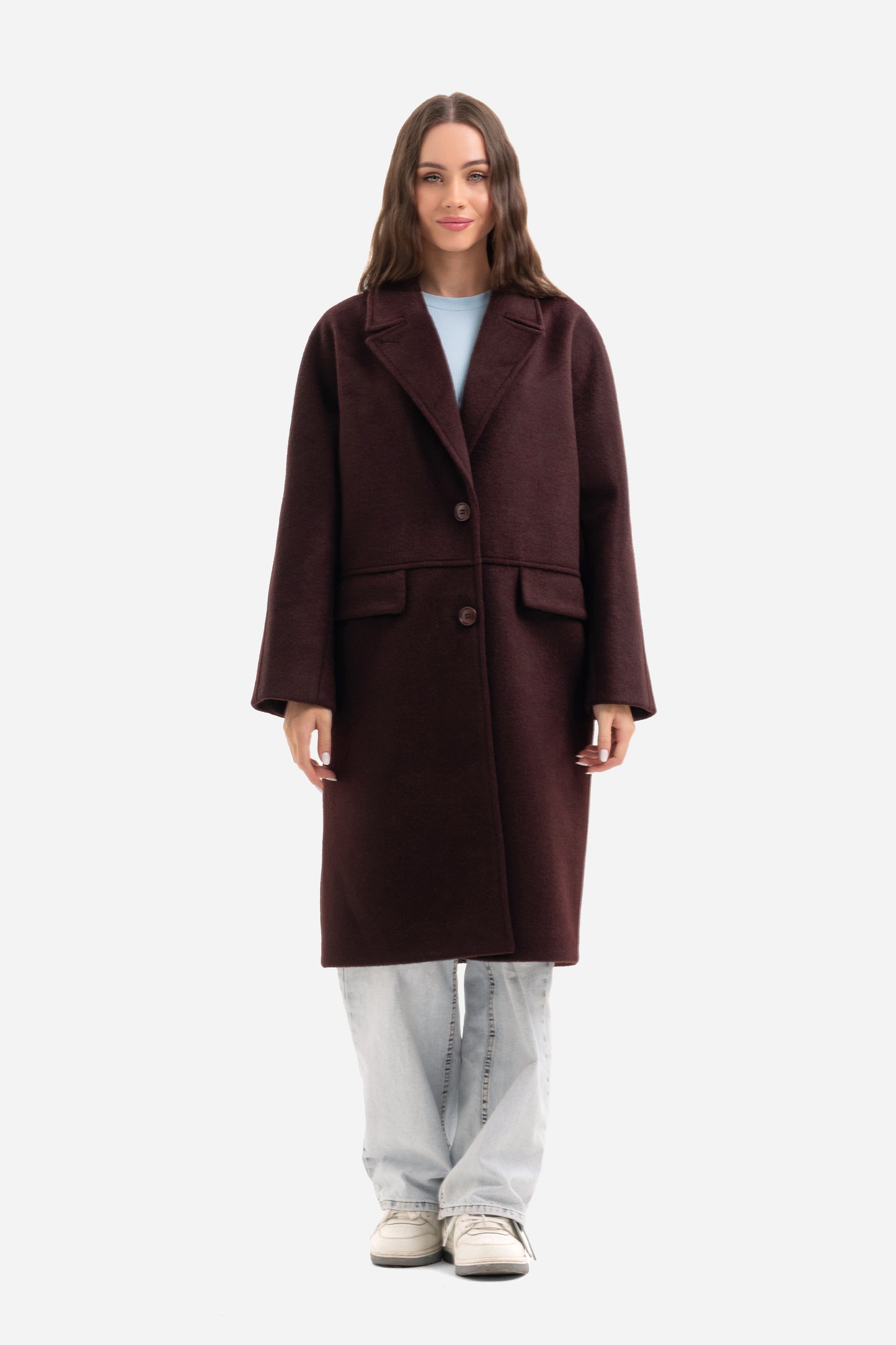 Women's warm textured coat
