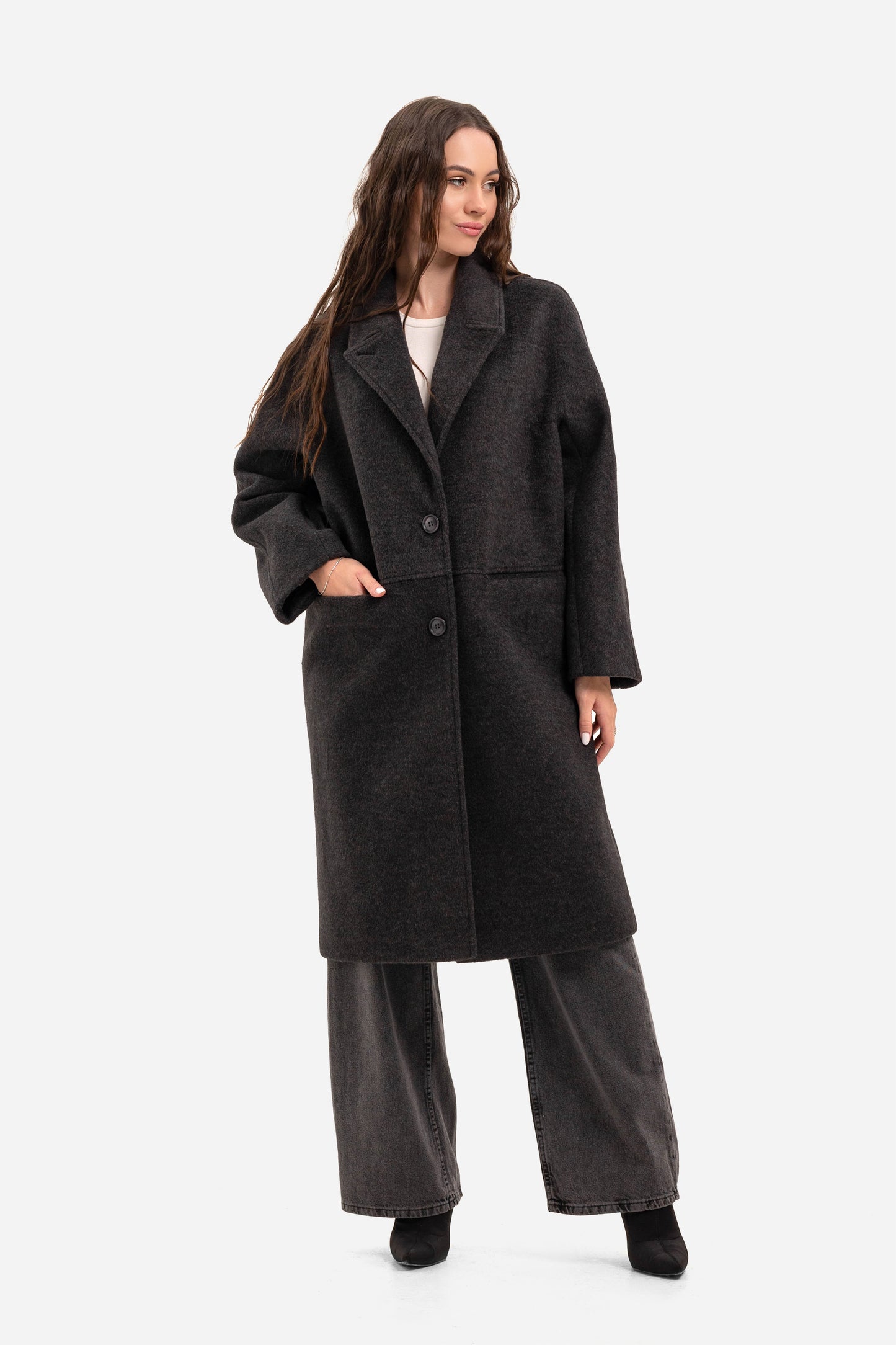 Women's warm textured coat