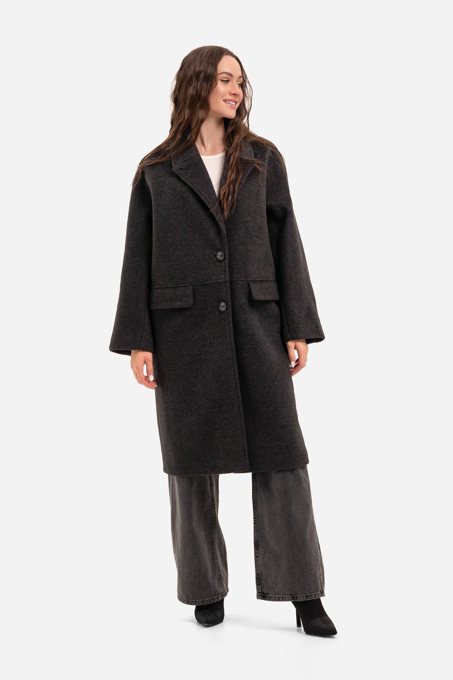 Women's warm textured coat