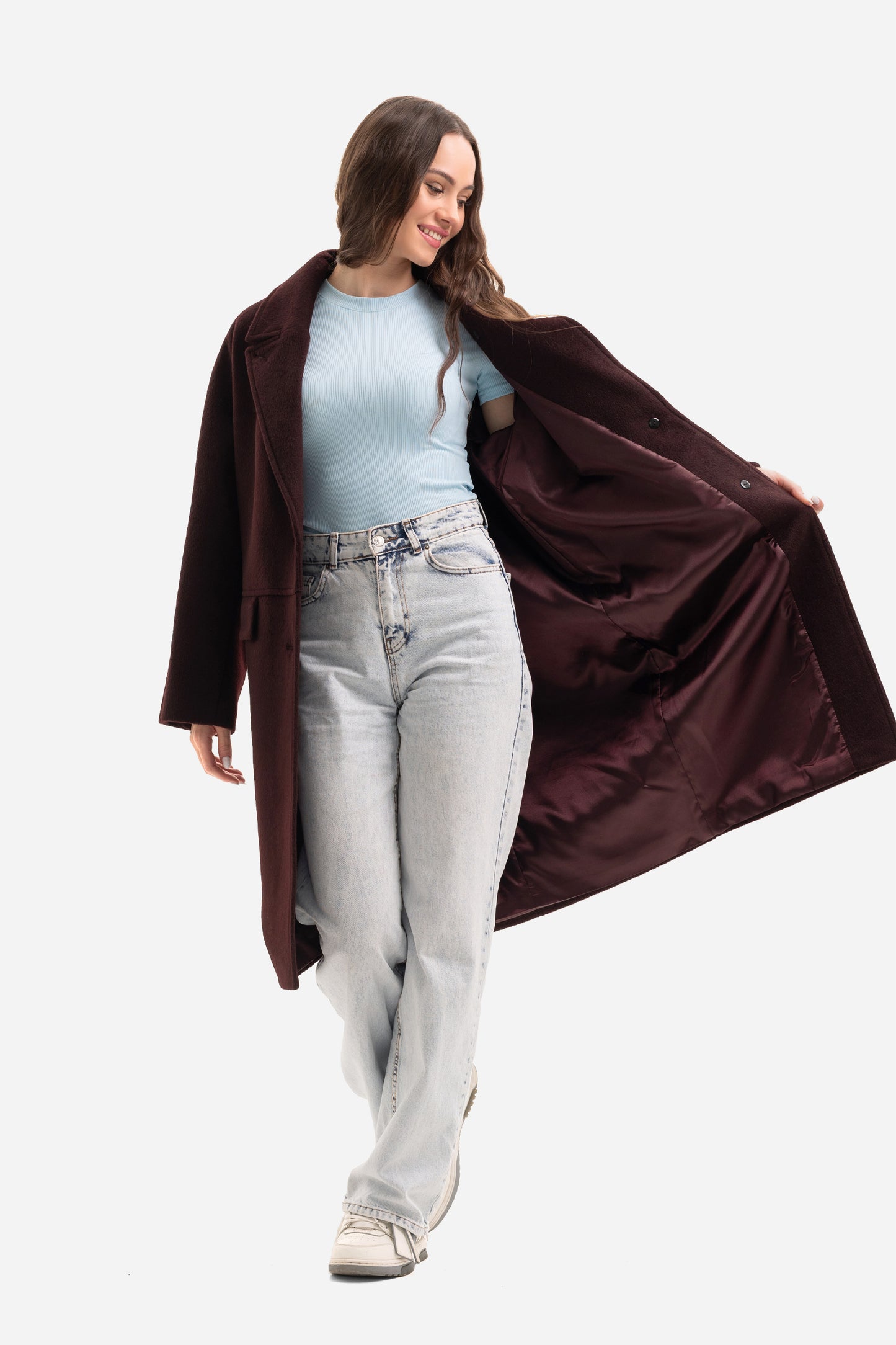 Women's warm textured coat