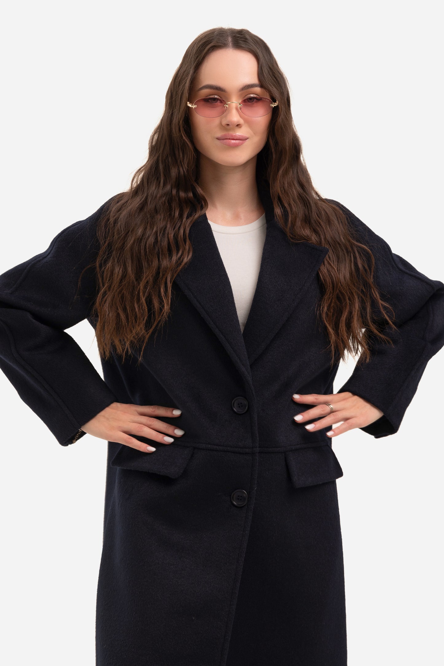 Women's warm textured coat