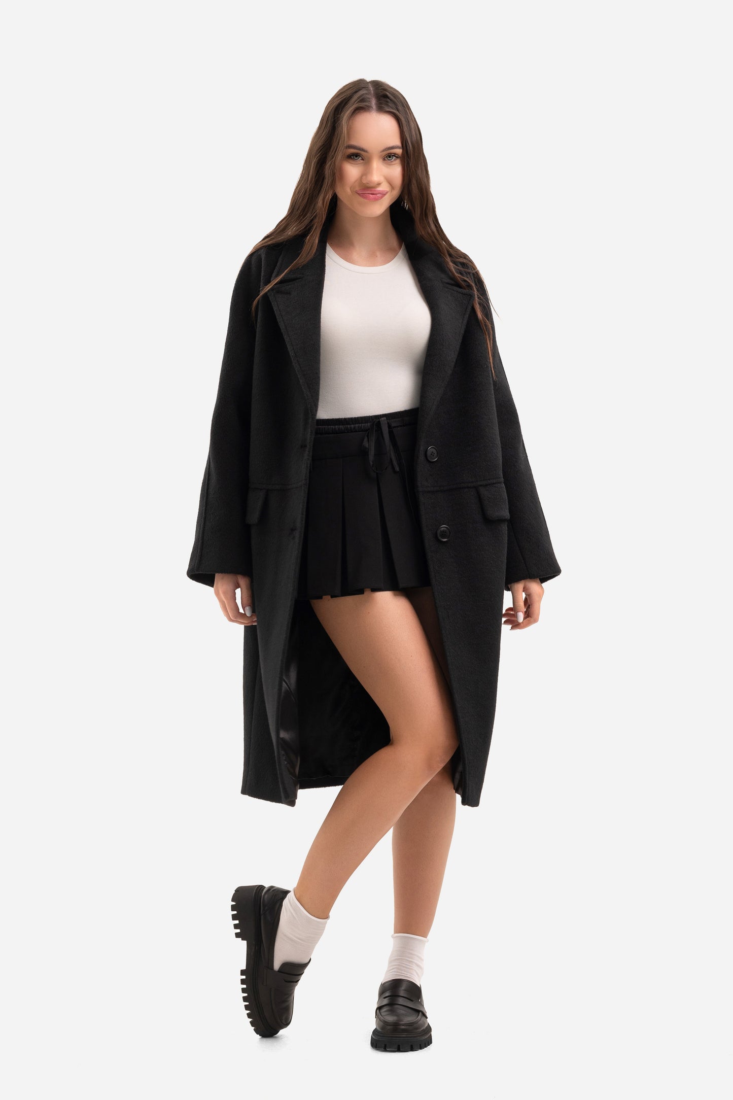 Women's warm textured coat