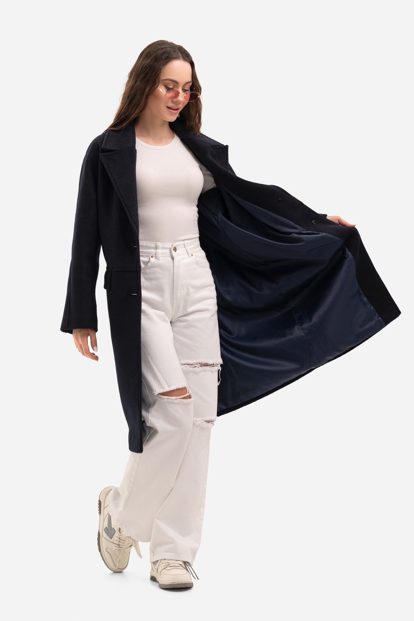 Women's warm textured coat