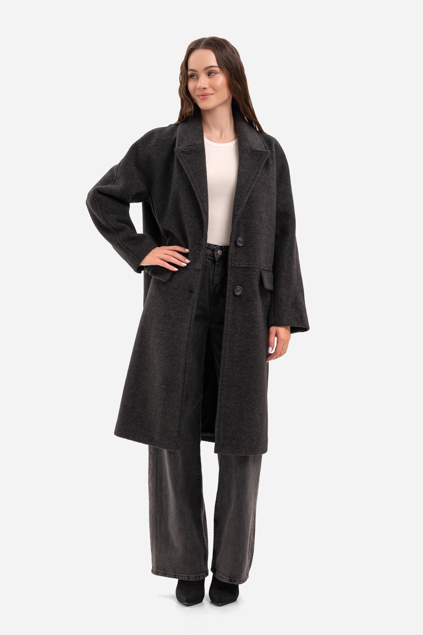 Women's warm textured coat