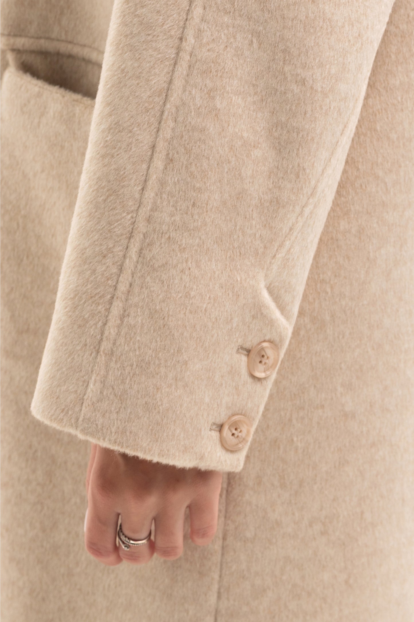 Women's warm textured coat