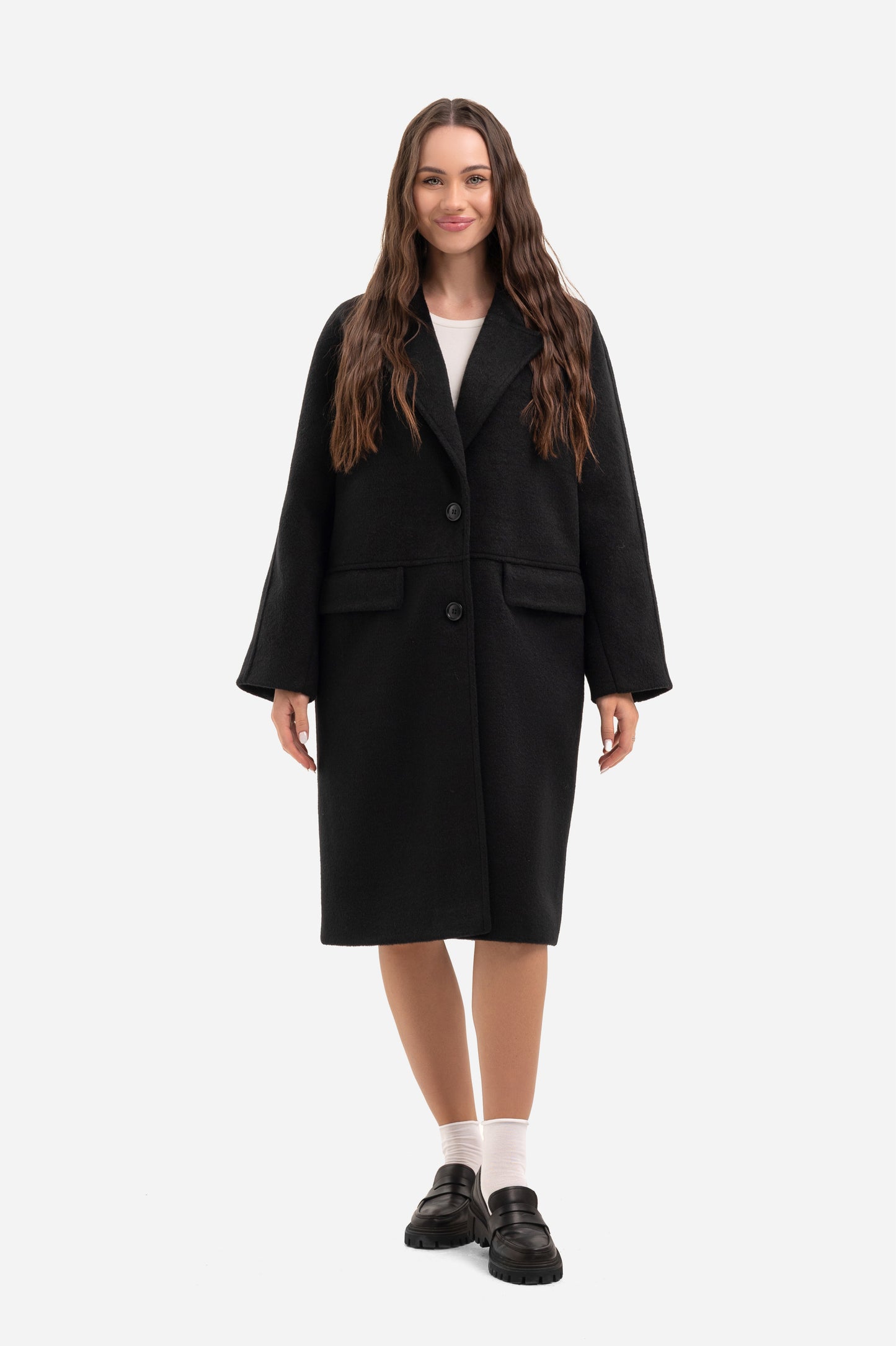 Women's warm textured coat