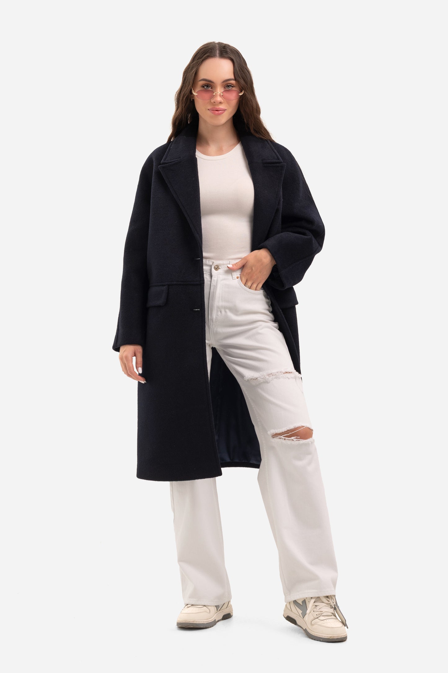 Women's warm textured coat