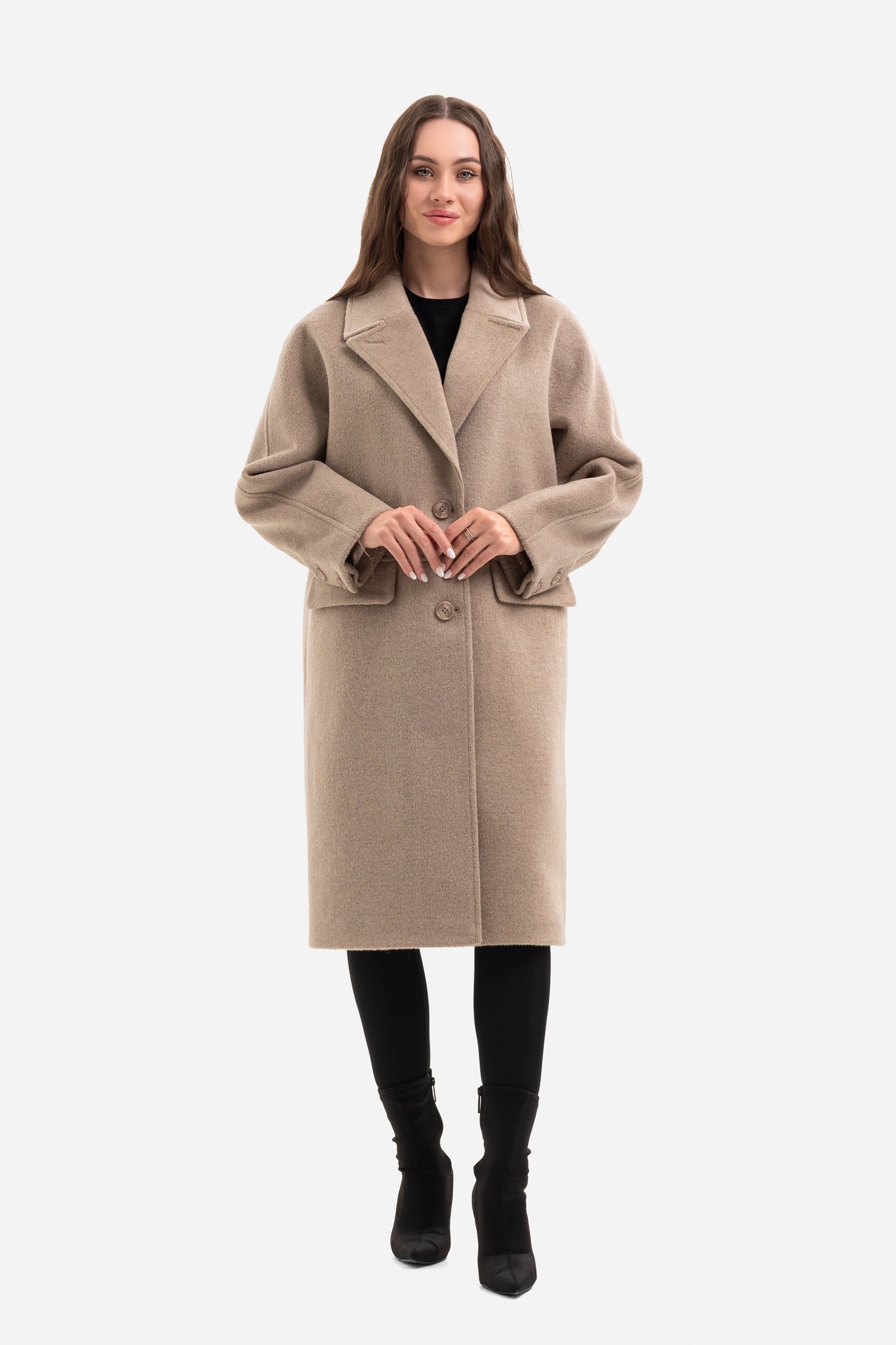 Women's warm textured coat