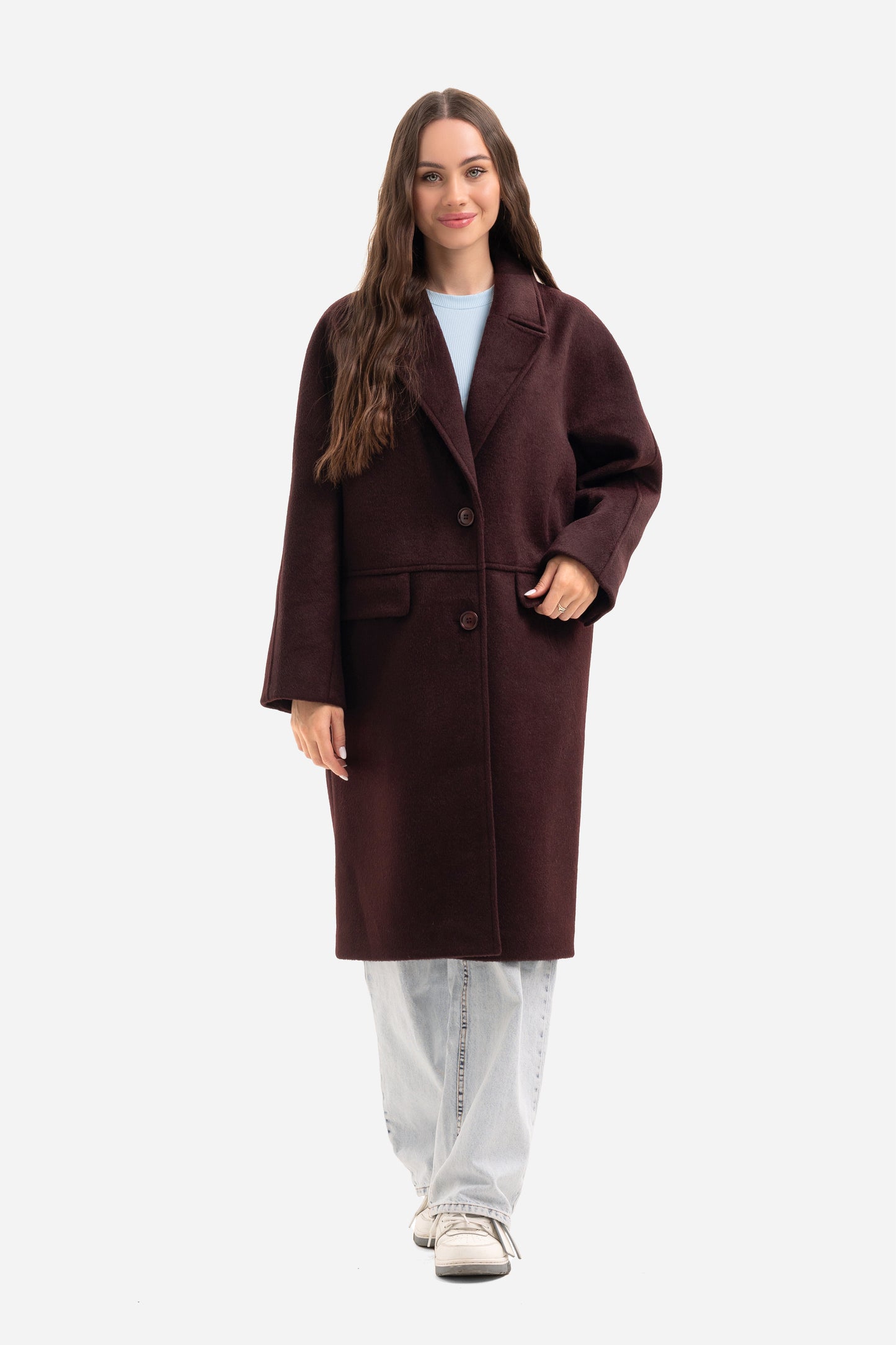 Women's warm textured coat