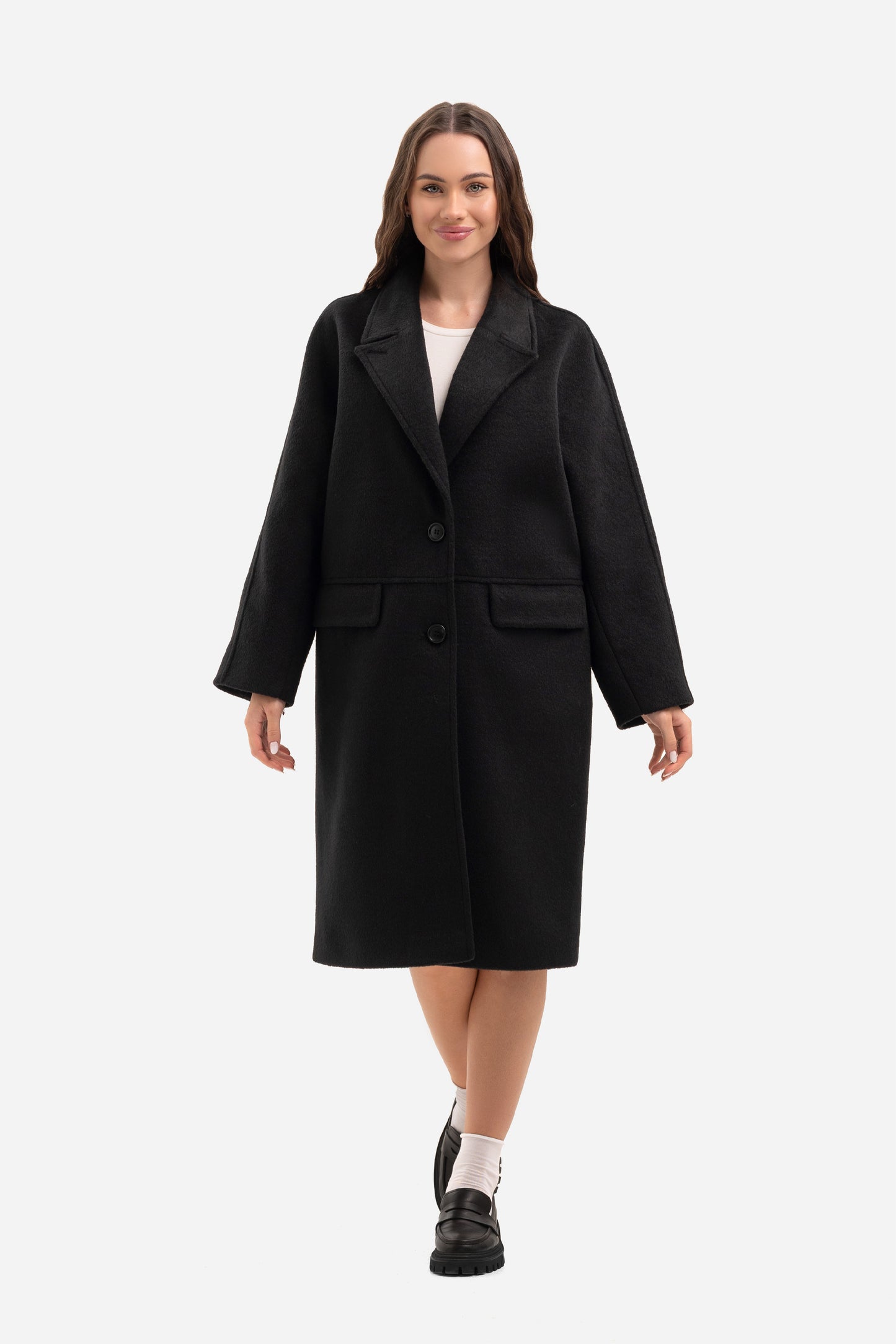 Women's warm textured coat