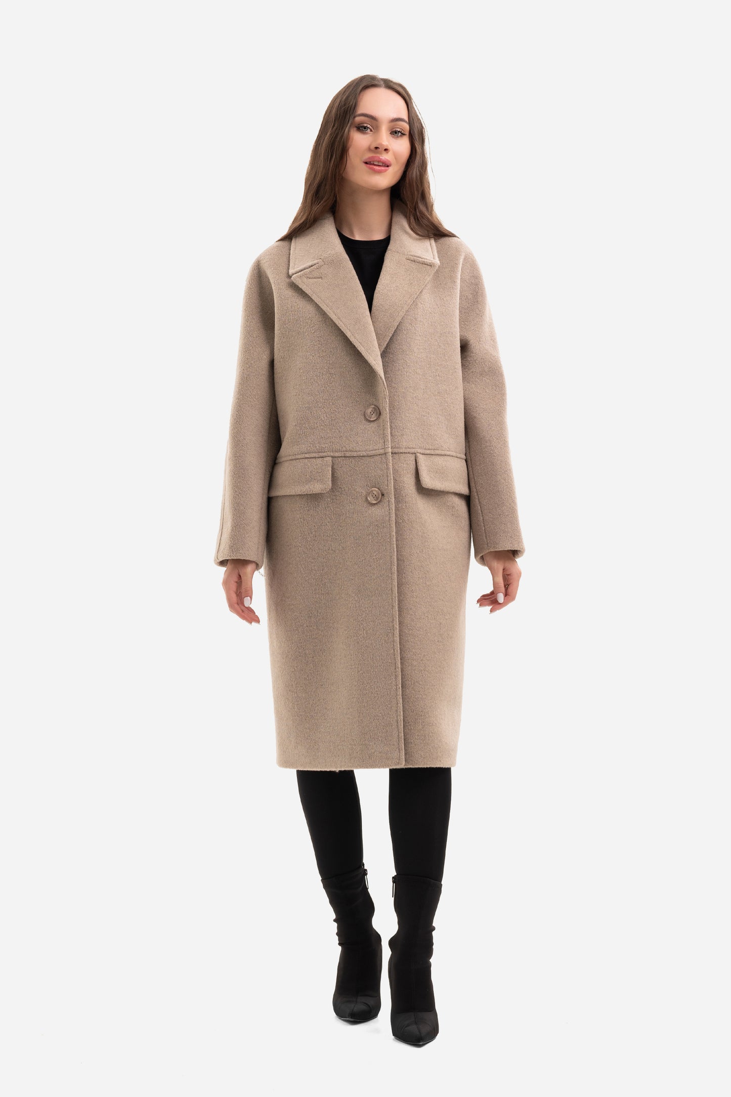 Women's warm textured coat