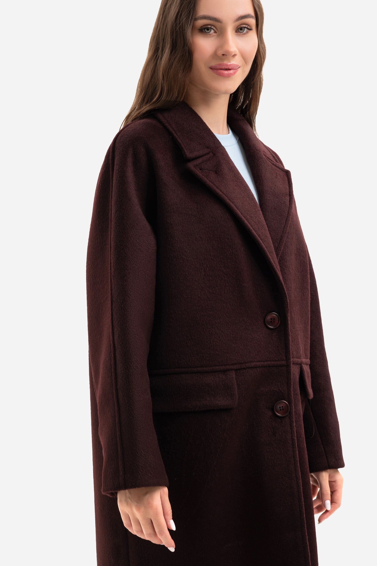 Women's warm textured coat