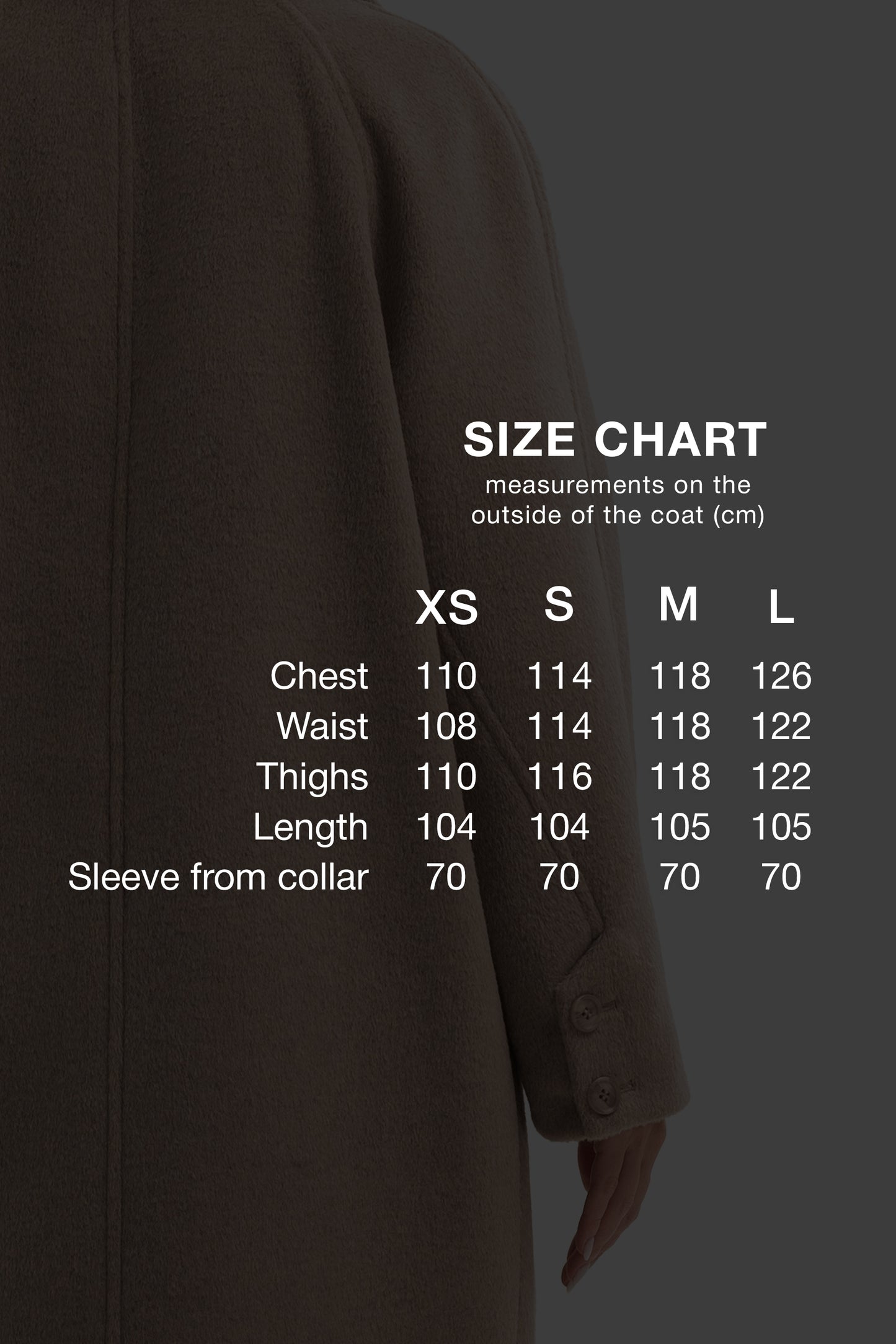 Women's warm textured coat